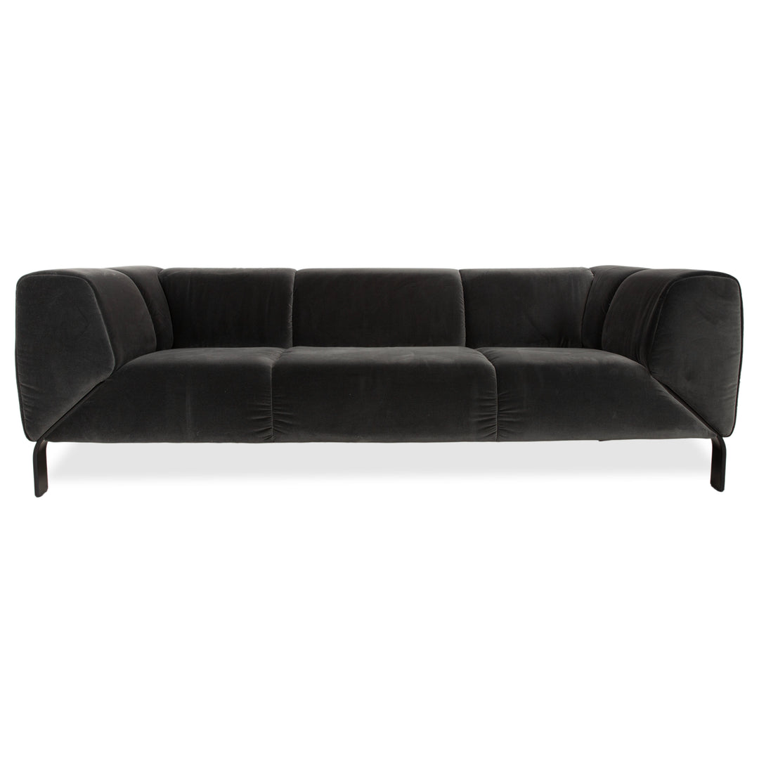 Rolf Benz 323 Stoff Dreisitzer Grau Sofa Couch
