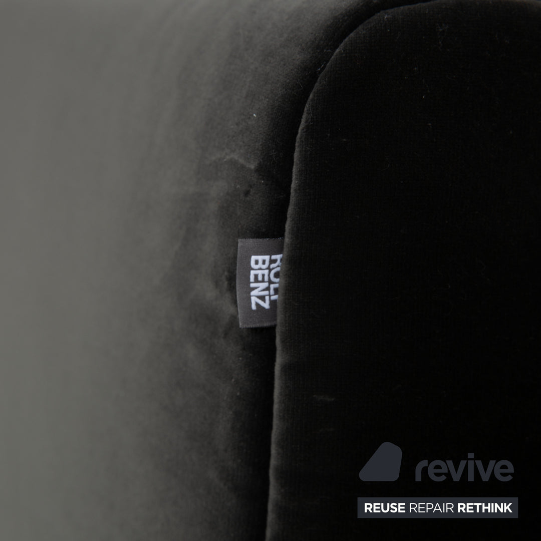 Rolf Benz 323 Stoff Dreisitzer Grau Sofa Couch