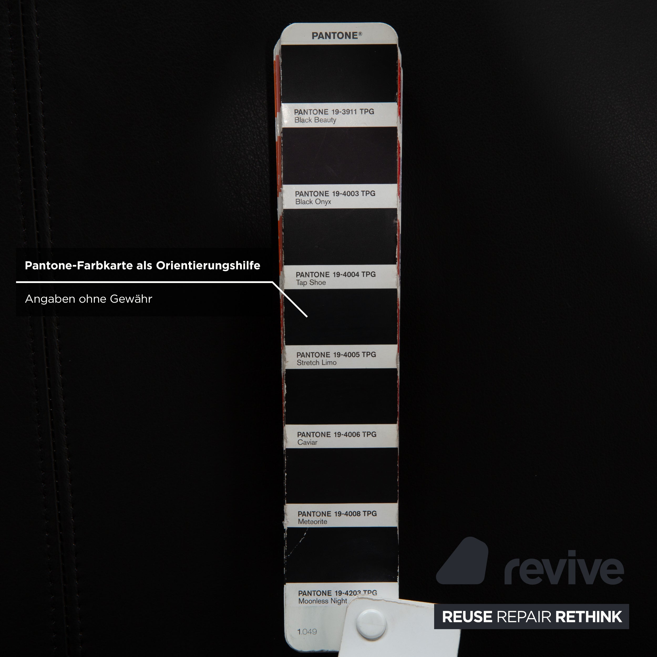 Rolf Benz 325 Leder Dreisitzer Schwarz Sofa Couch