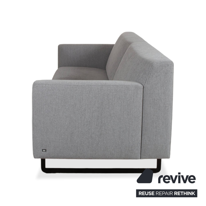 Rolf Benz 328 Stoff Dreisitzer Grau Sofa Couch