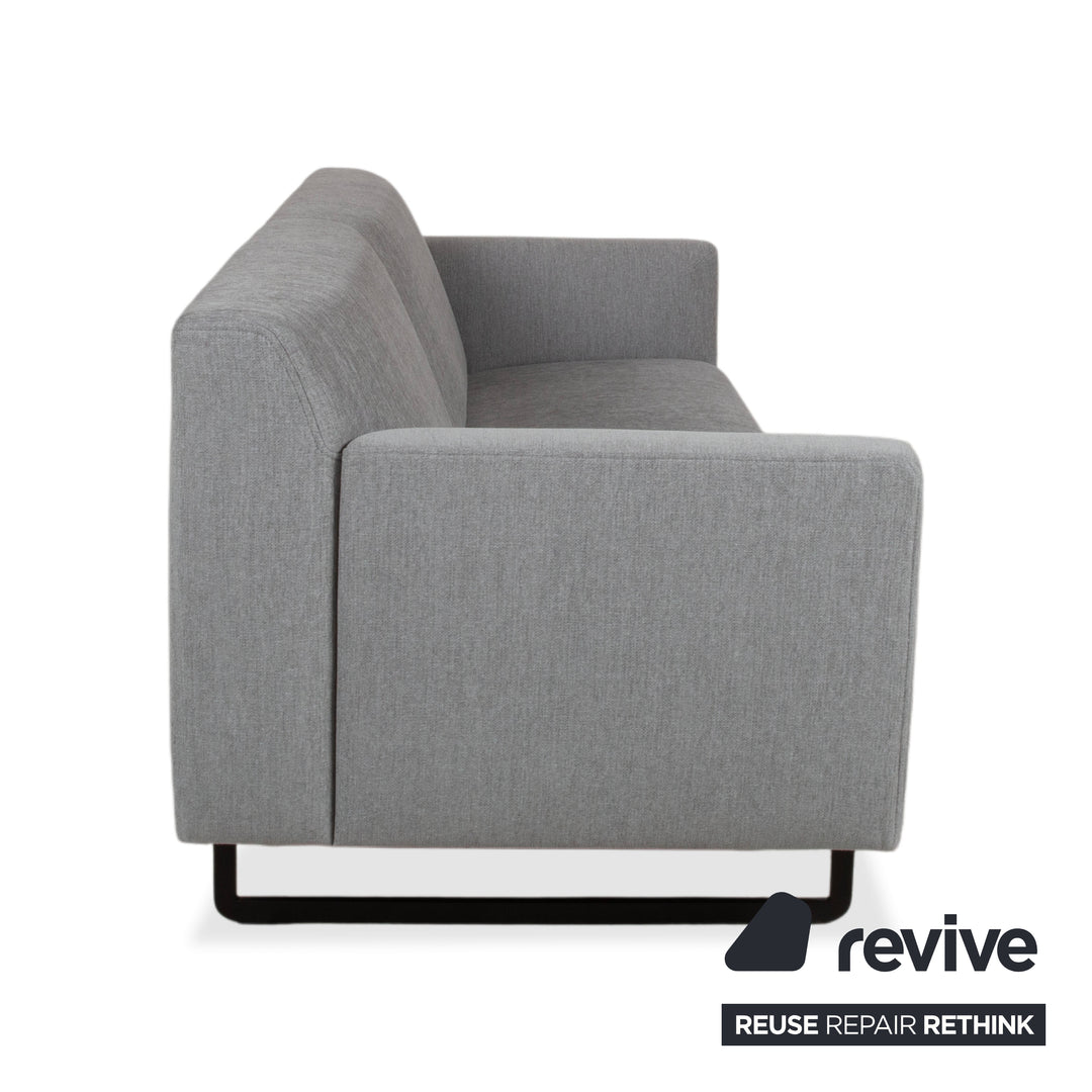 Rolf Benz 328 Stoff Dreisitzer Grau Sofa Couch