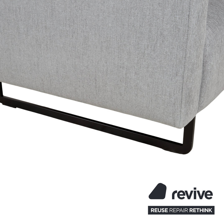 Rolf Benz 328 Stoff Dreisitzer Grau Sofa Couch