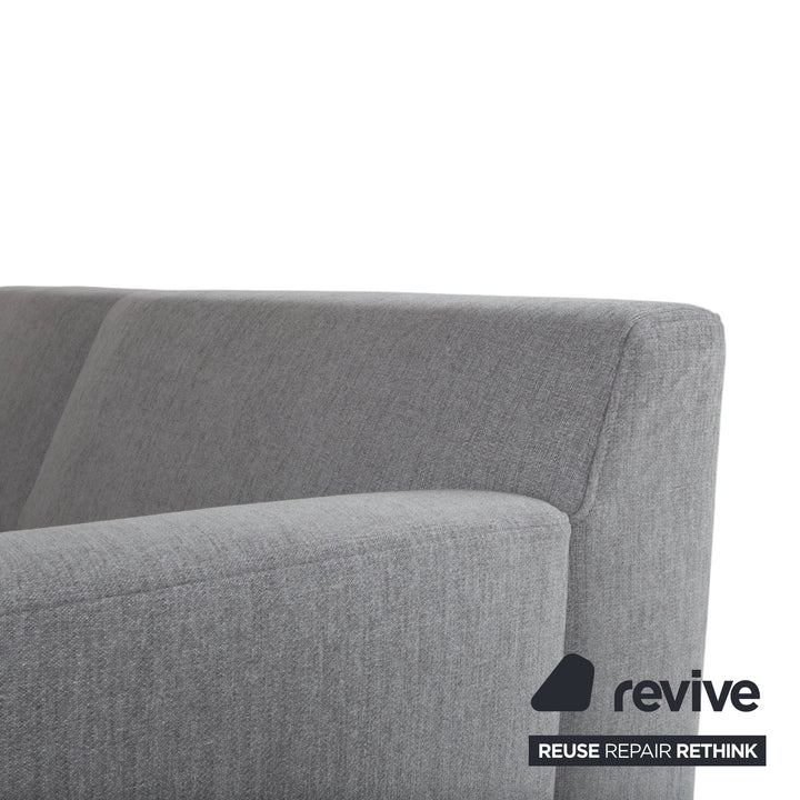 Rolf Benz 328 Stoff Dreisitzer Grau Sofa Couch