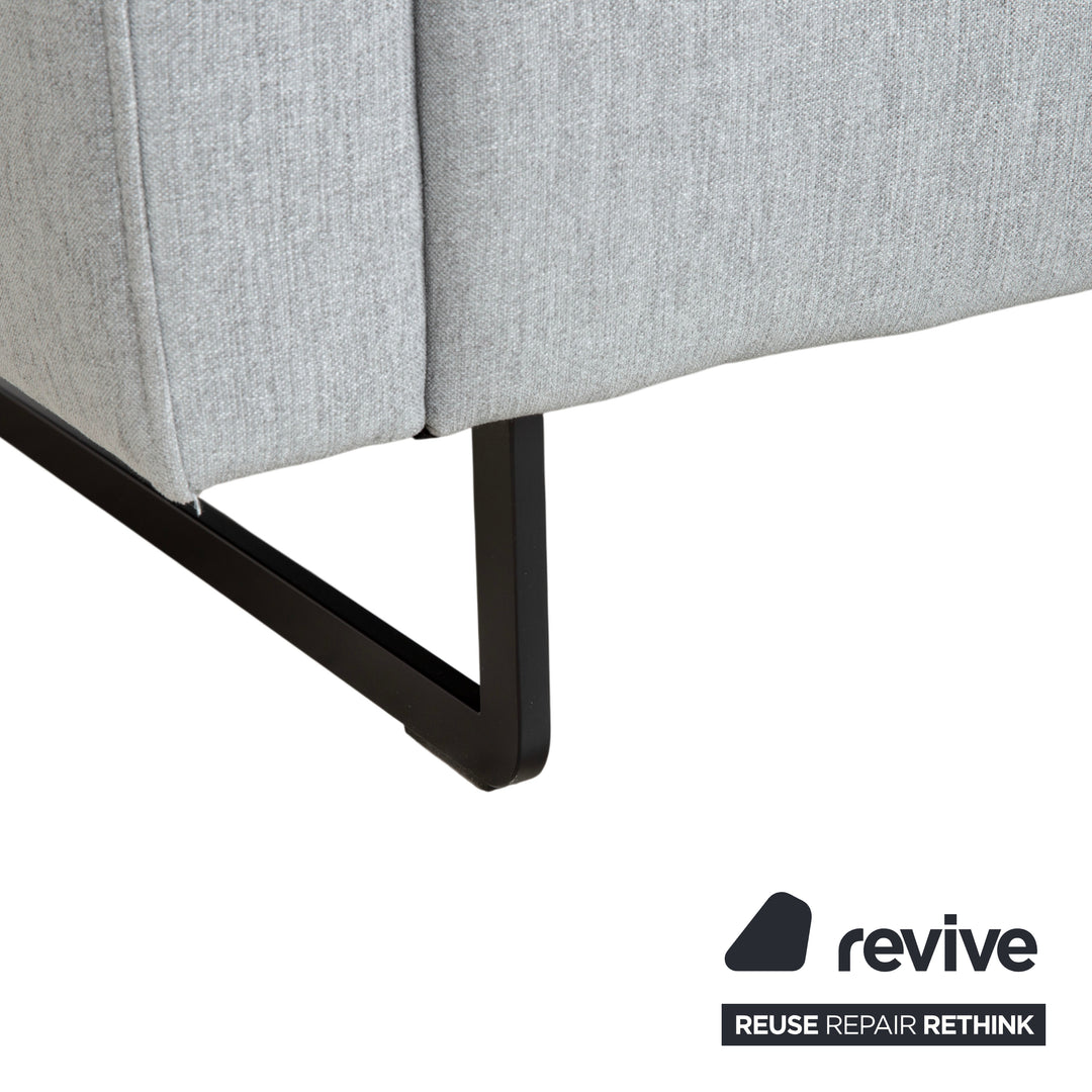 Rolf Benz 328 Stoff Dreisitzer Hellgrau Sofa Couch