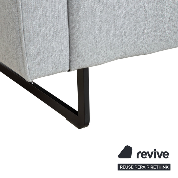 Rolf Benz 328 Stoff Dreisitzer Hellgrau Sofa Couch