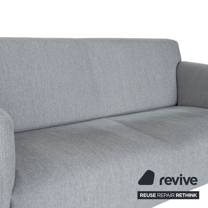 Rolf Benz 328 Stoff Dreisitzer Hellgrau Sofa Couch