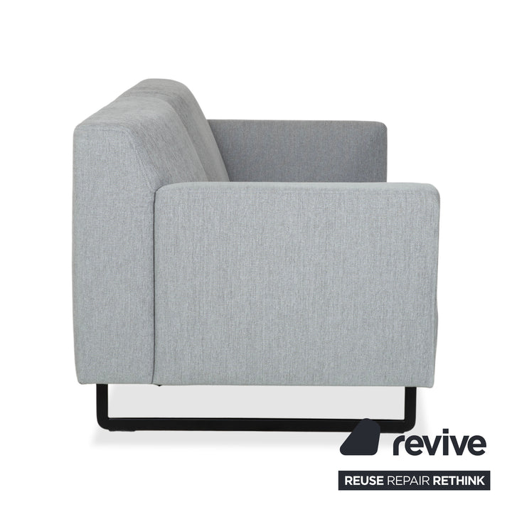 Rolf Benz 328 Stoff Dreisitzer Hellgrau Sofa Couch