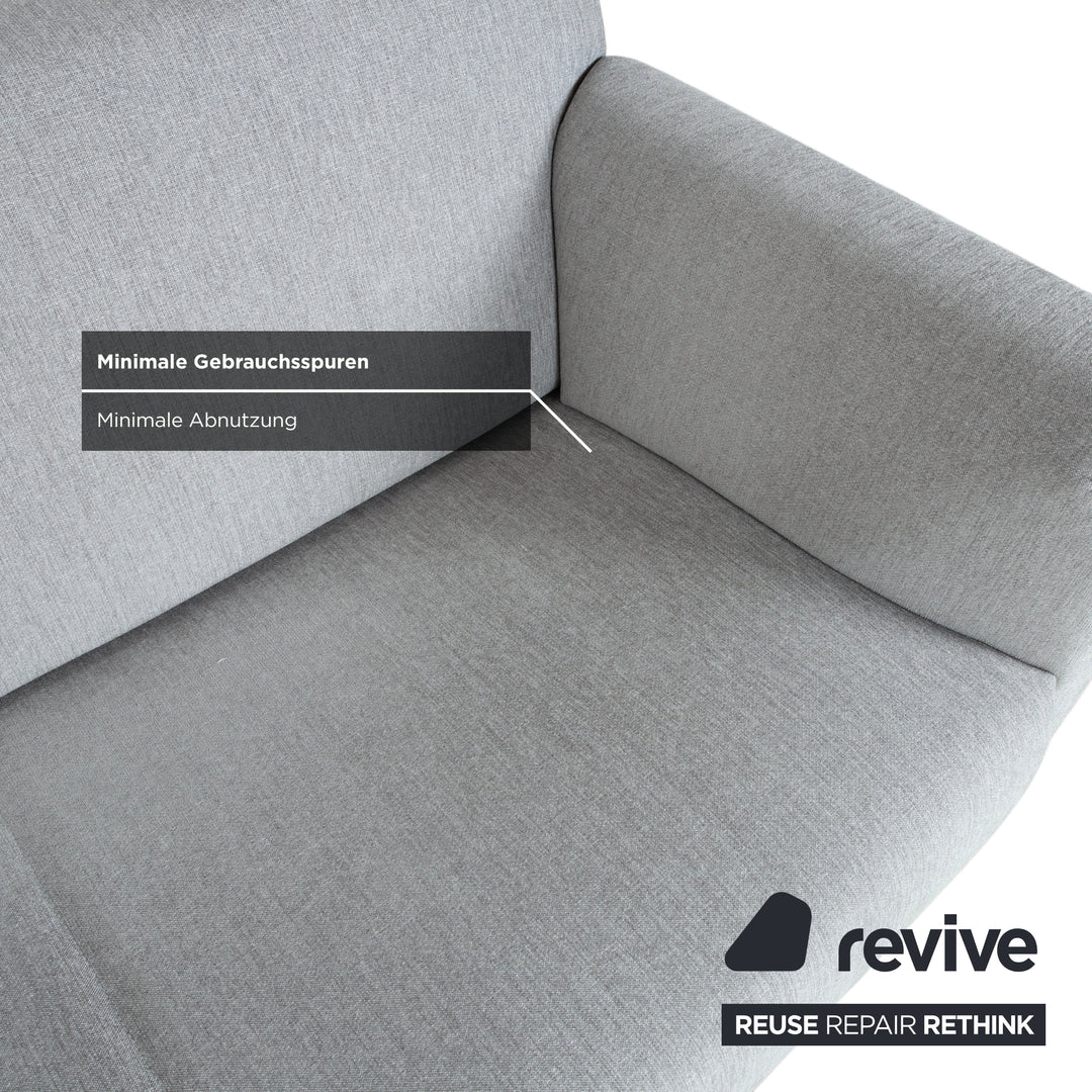 Rolf Benz 328 Stoff Dreisitzer Hellgrau Sofa Couch
