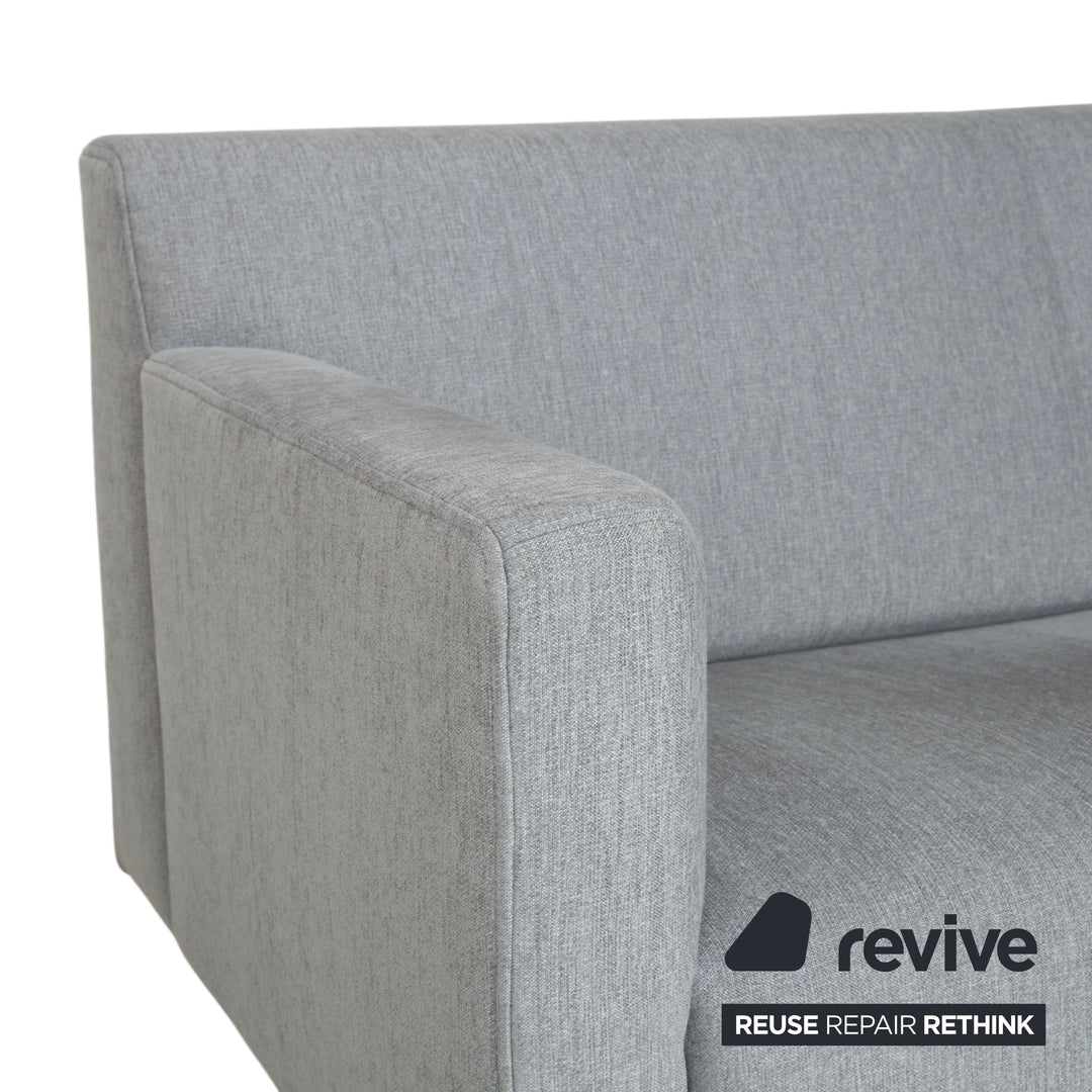 Rolf Benz 328 Stoff Dreisitzer Hellgrau Sofa Couch