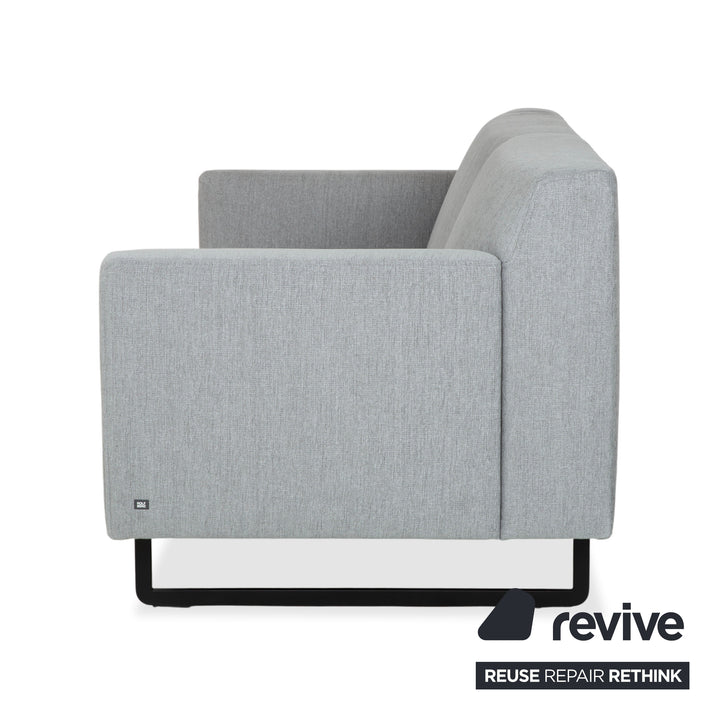 Rolf Benz 328 Stoff Dreisitzer Hellgrau Sofa Couch