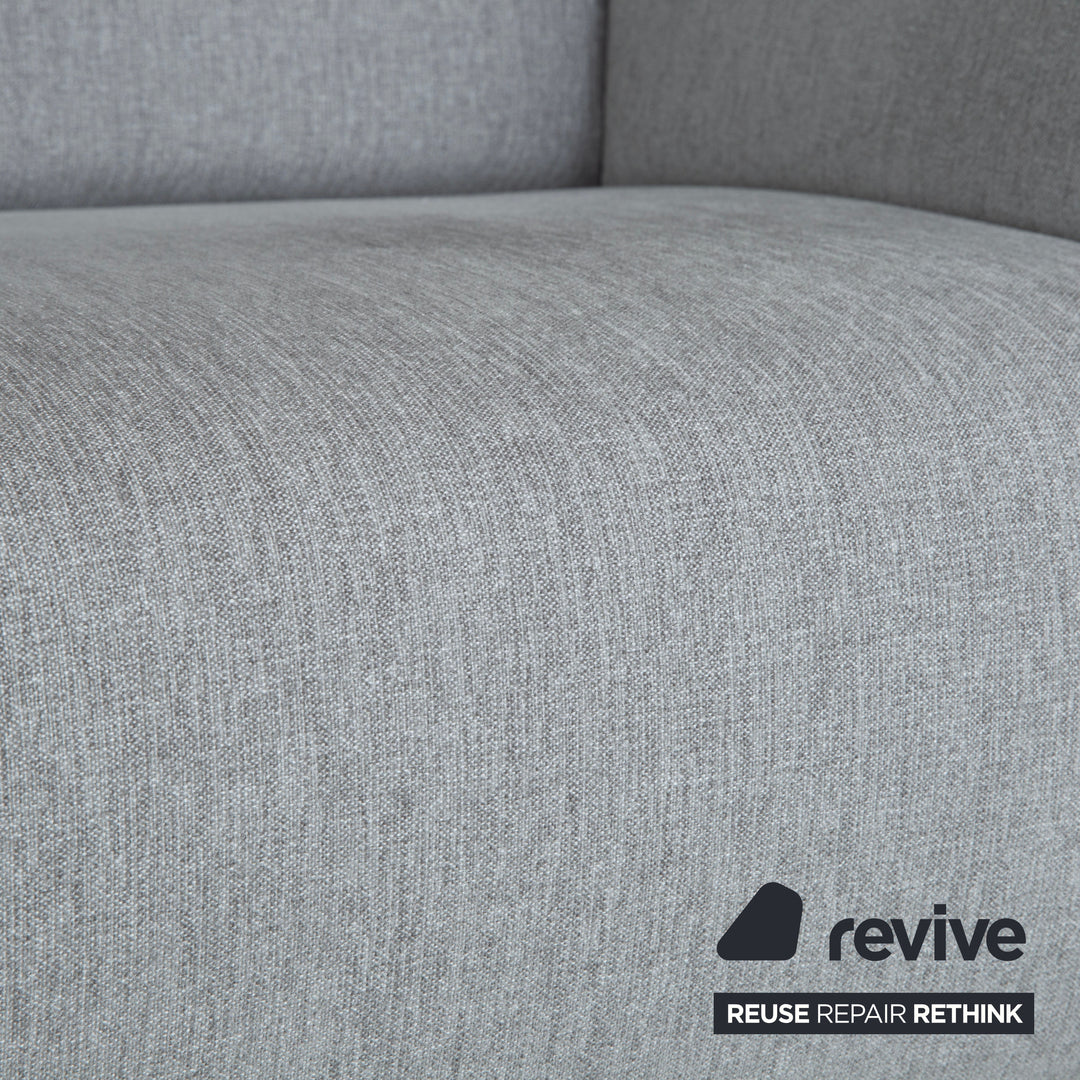 Rolf Benz 328 Stoff Dreisitzer Hellgrau Sofa Couch