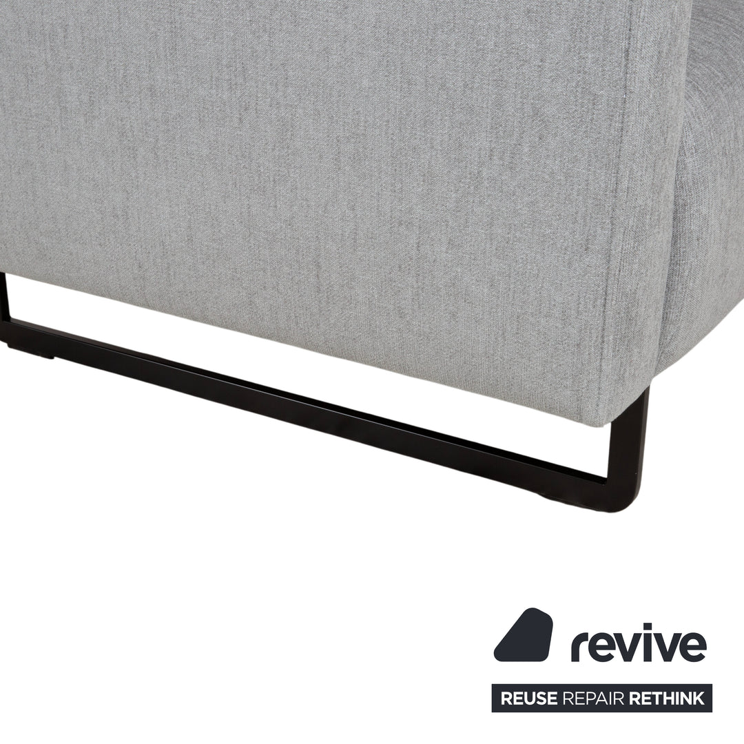 Rolf Benz 328 Fabric Suite 2x Three-Seater Grey Sofa Couch
