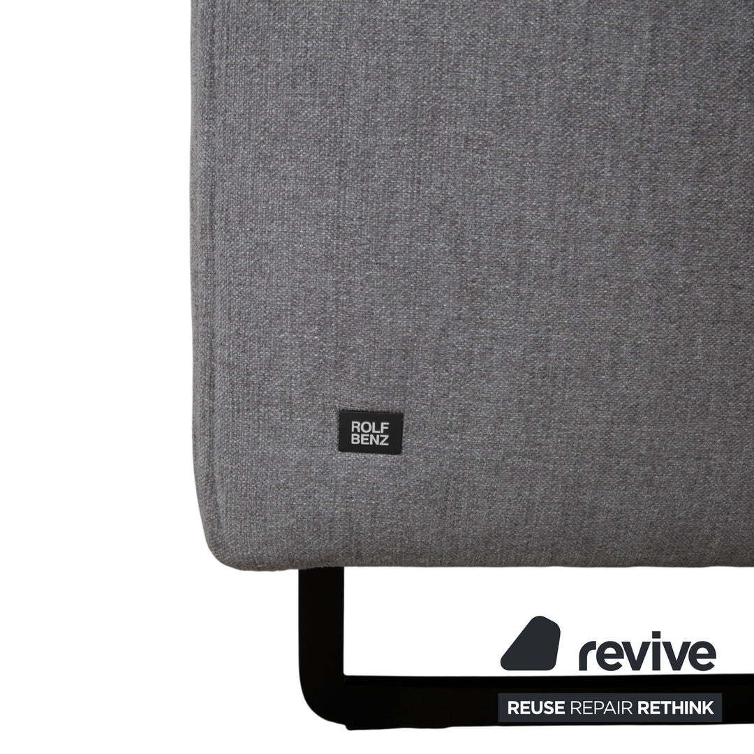 Rolf Benz 328 Ensemble en tissu 2x canapé trois places gris
