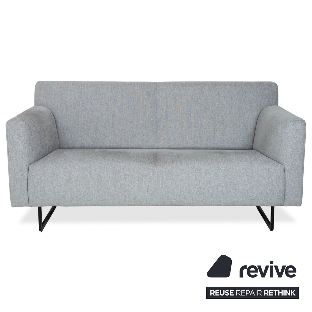Rolf Benz 328 Fabric Suite 2x Three-Seater Grey Sofa Couch