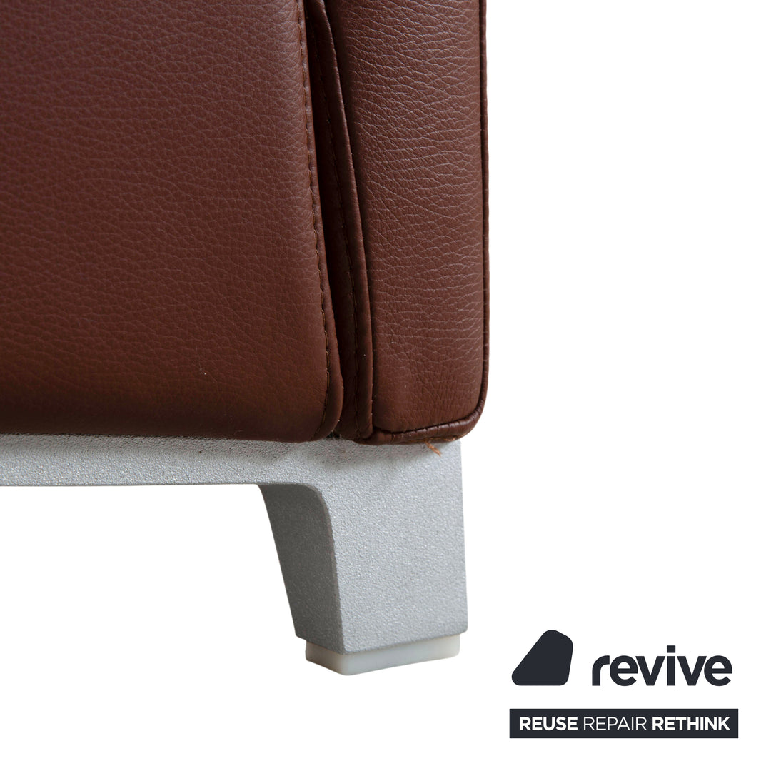 Rolf Benz 3300 Dreisitzer Leder Sofa Braun Couch