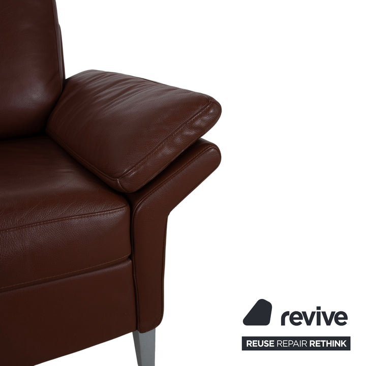 Rolf Benz 3300 Dreisitzer Leder Sofa Braun Couch