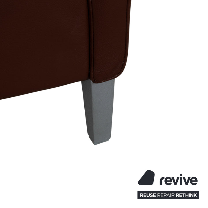 Rolf Benz 3300 Dreisitzer Leder Sofa Braun Couch