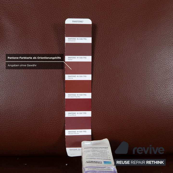 Rolf Benz 3300 Dreisitzer Leder Sofa Braun Couch