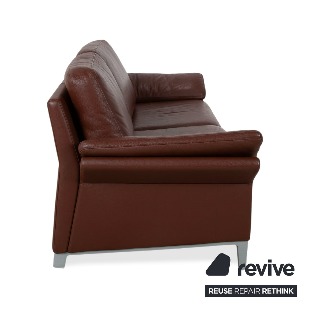 Rolf Benz 3300 Dreisitzer Leder Sofa Braun Couch