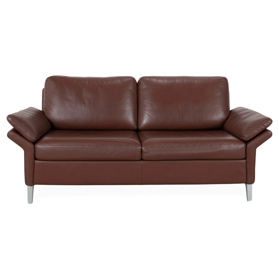 Rolf Benz 3300 Three-seater Leather Sofa Brown Couch