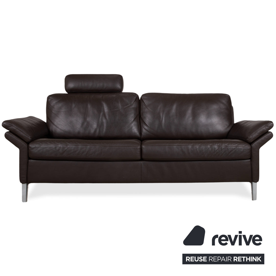 Rolf Benz 3300 Garnitur Leder Zweisitzer Dreisitzer Braun Sofa Couch