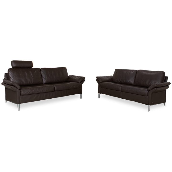 Rolf Benz 3300 Garnitur Leder Zweisitzer Dreisitzer Braun Sofa Couch