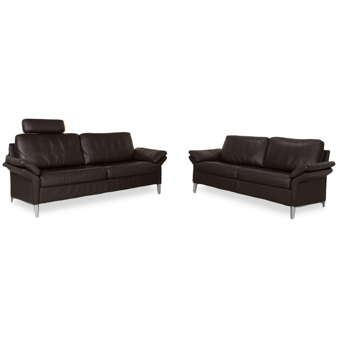 Rolf Benz 3300 Sofa Set Leather Two-Seater Three-Seater Brown Sofa Couch