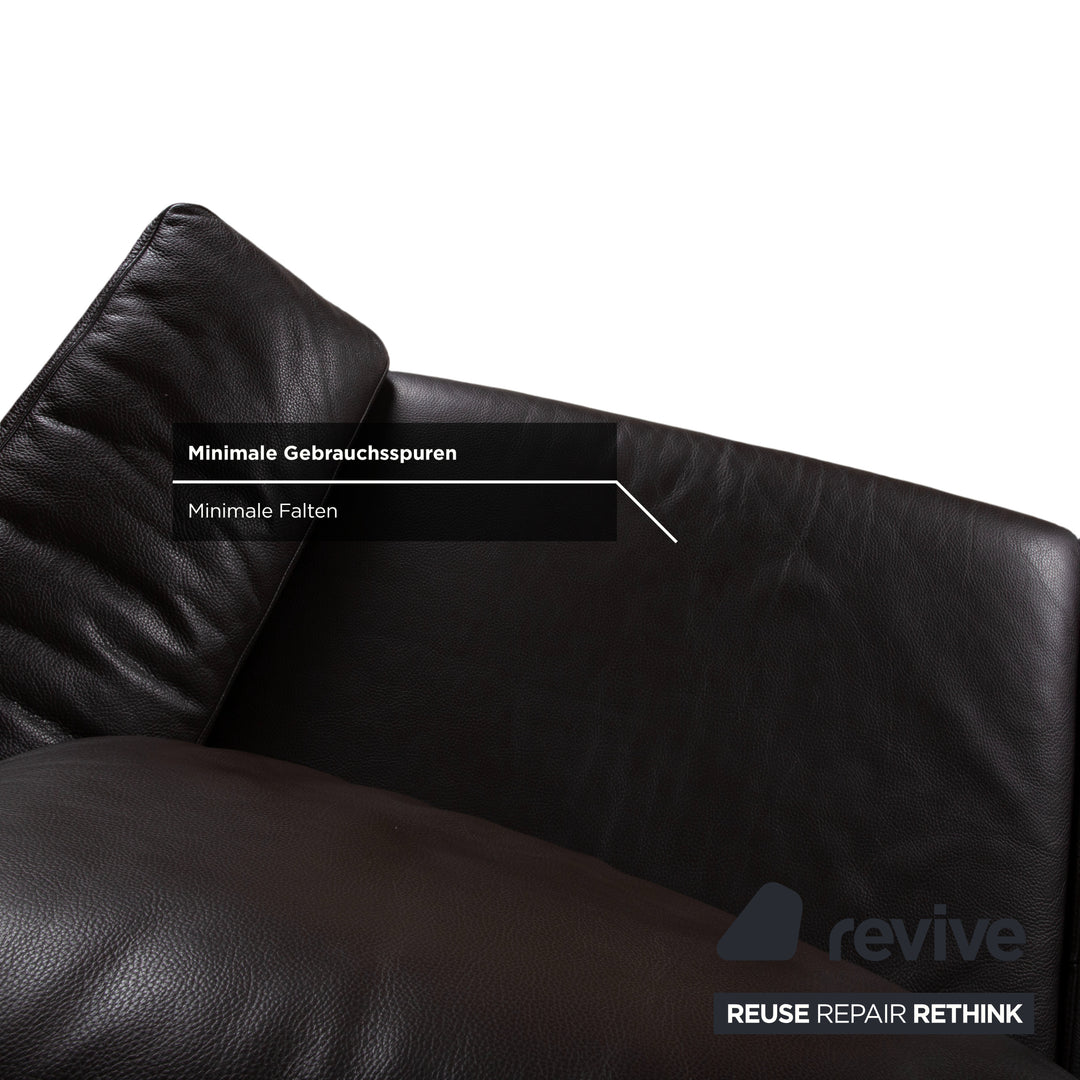 Rolf Benz 3300 Garnitur Leder Zweisitzer Dreisitzer Braun Sofa Couch