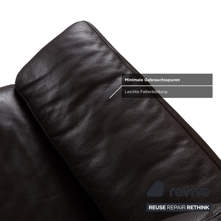 Rolf Benz 3300 Garnitur Leder Zweisitzer Dreisitzer Braun Sofa Couch