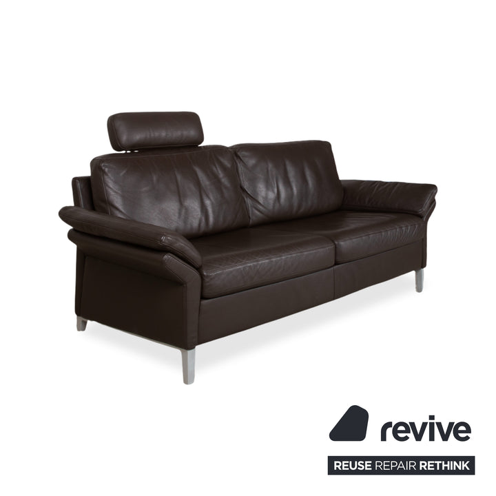 Rolf Benz 3300 Garnitur Leder Zweisitzer Dreisitzer Braun Sofa Couch