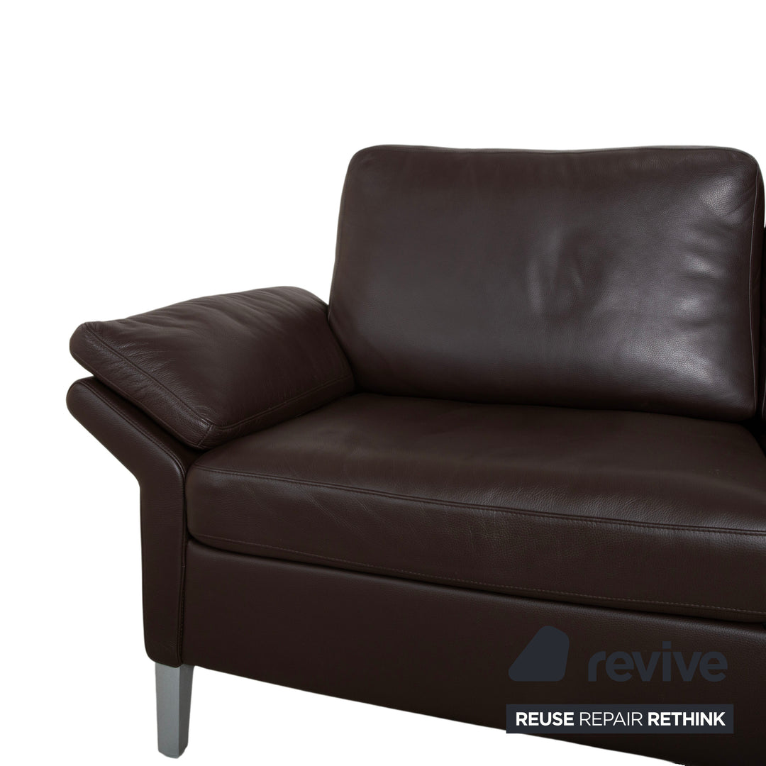 Rolf Benz 3300 Leder Dreisitzer Braun Mokka Sofa Couch