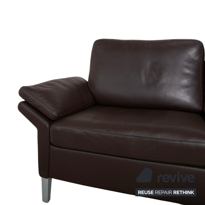 Rolf Benz 3300 Leder Dreisitzer Braun Mokka Sofa Couch