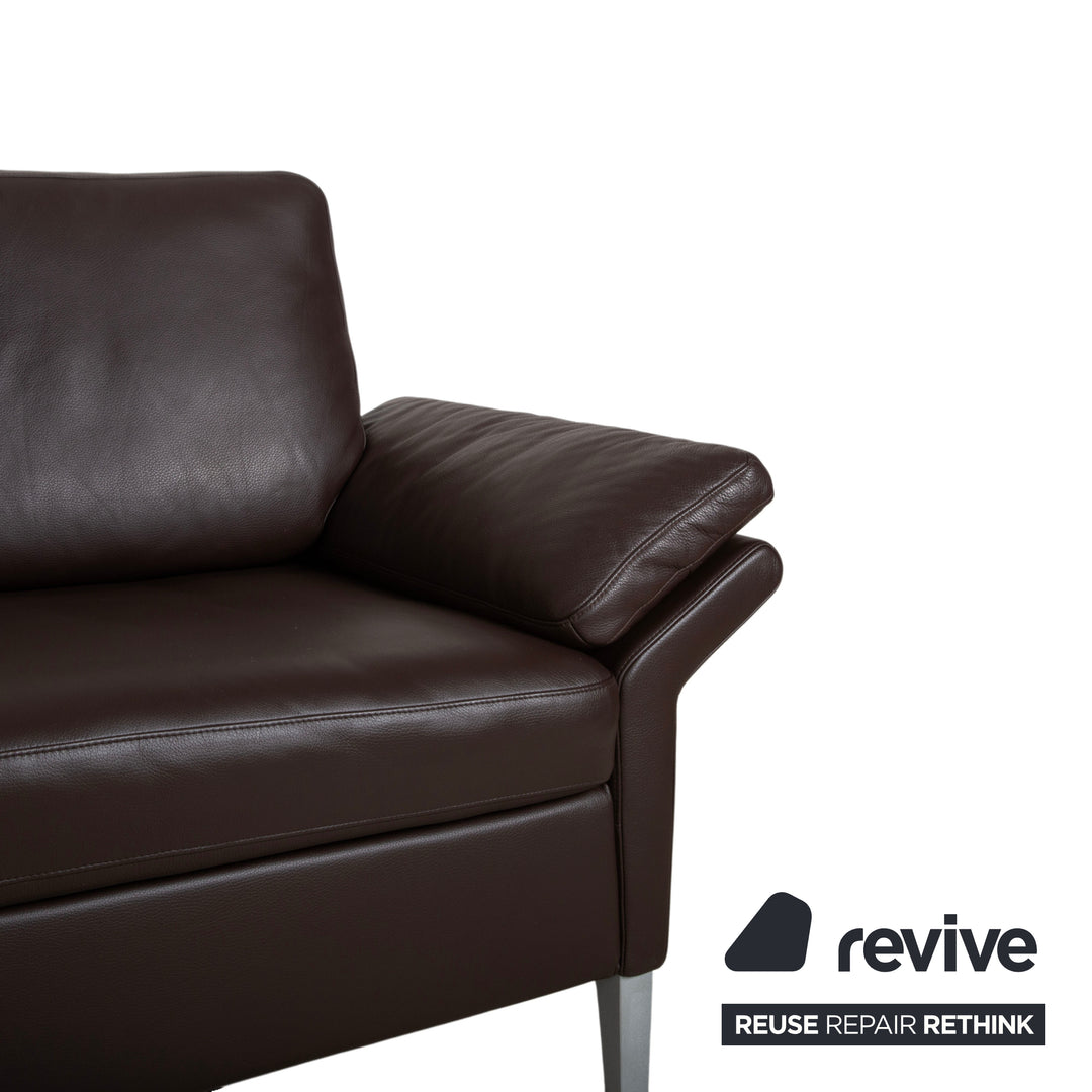 Rolf Benz 3300 Leder Dreisitzer Braun Mokka Sofa Couch