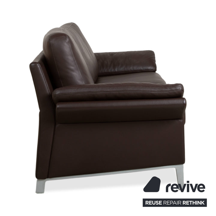 Rolf Benz 3300 Leder Dreisitzer Braun Mokka Sofa Couch