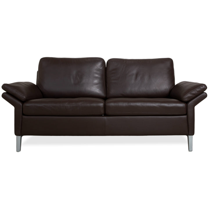 Rolf Benz 3300 Leder Dreisitzer Braun Mokka Sofa Couch
