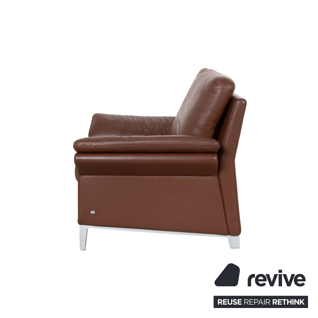 Rolf Benz 3300 Leather Armchair Brown