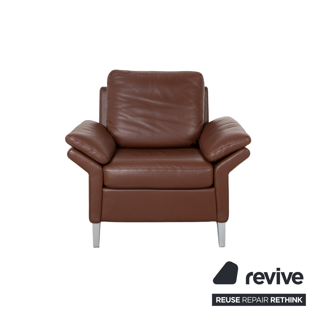 Rolf Benz 3300 Leather Armchair Brown