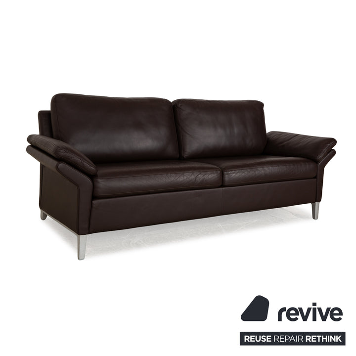 Rolf Benz 3300 Leder Sofa Garnitur Braun Dreisitzer Zweisitzer Couch