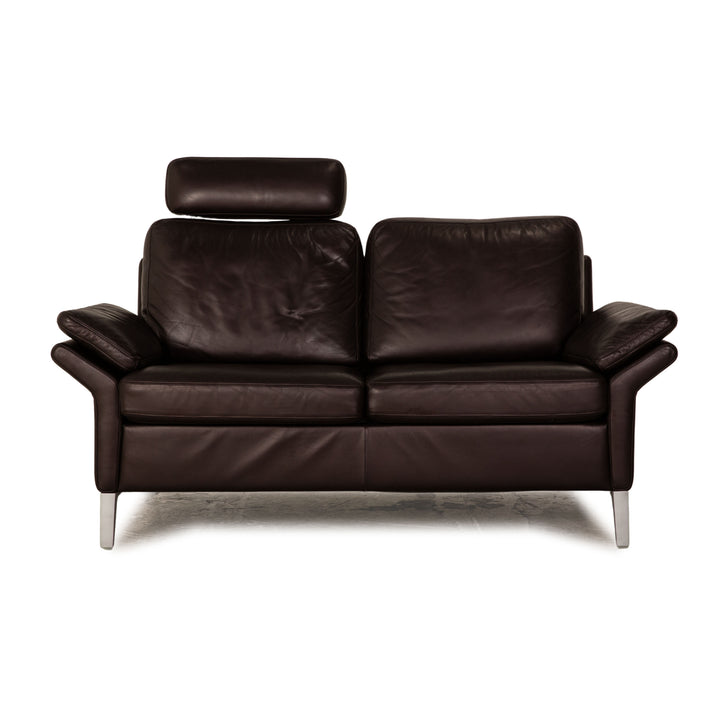 Rolf Benz 3300 Leder Zweisitzer Braun Dunkelbraun Sofa Couch