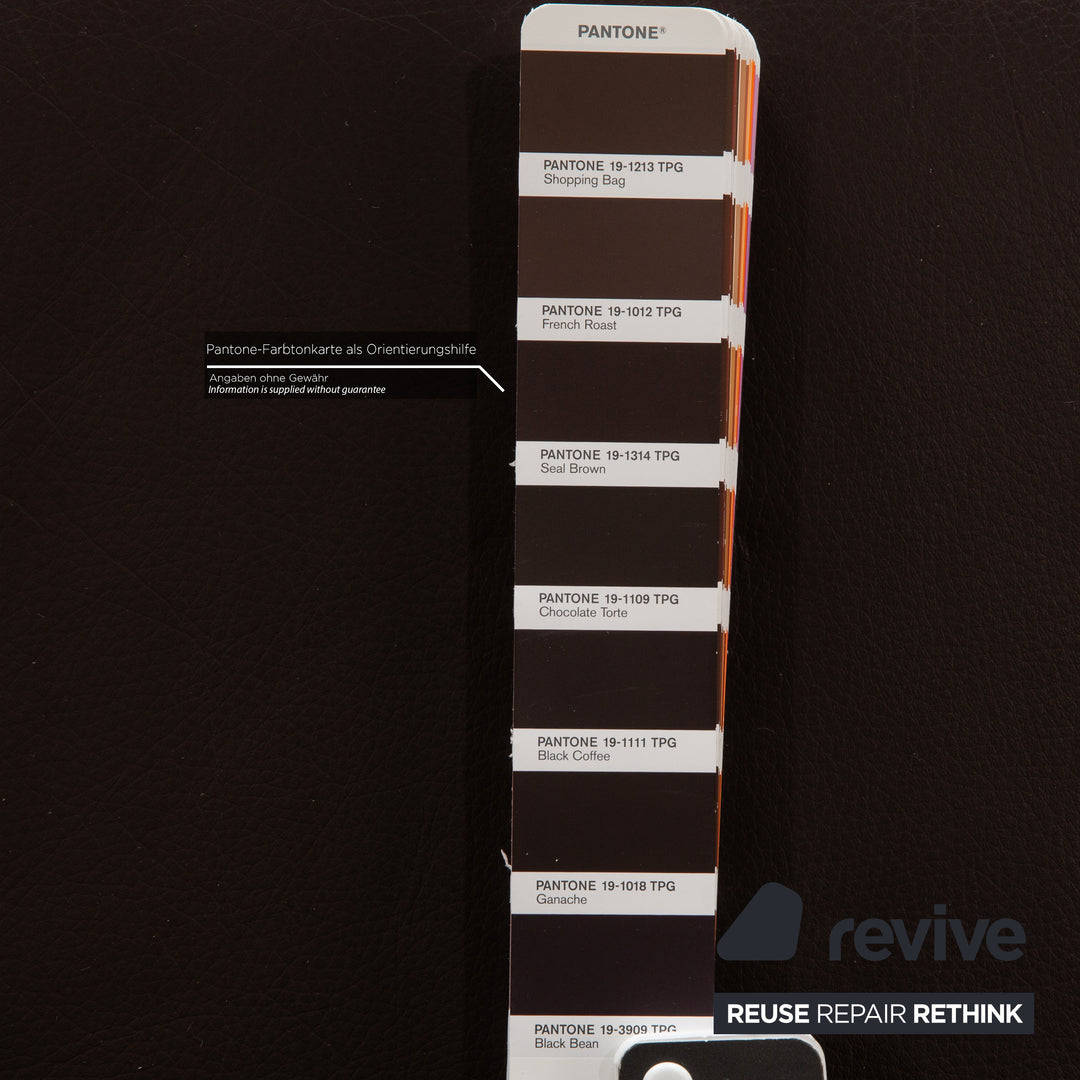 Rolf Benz 3300 leather two-seater brown sofa couch