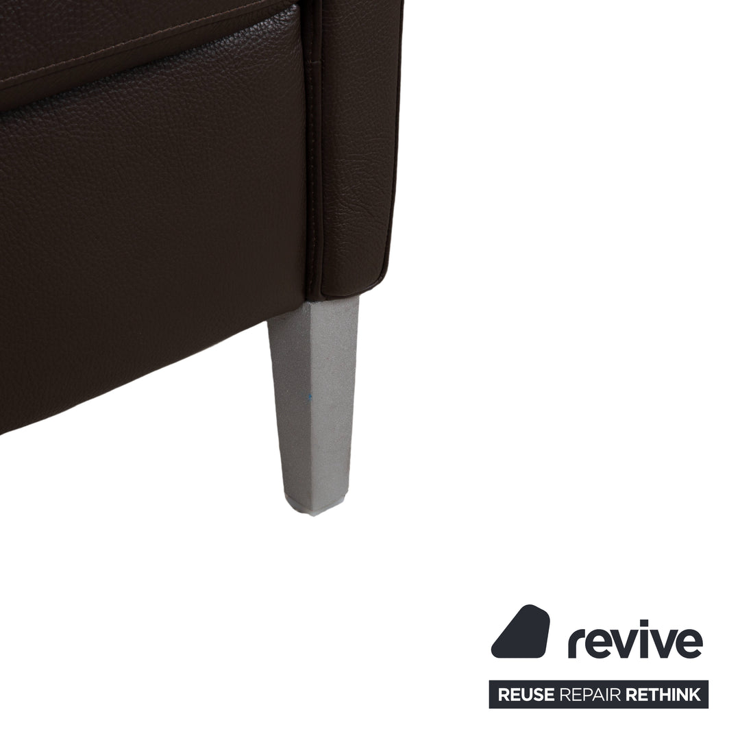 Rolf Benz 3300 Leder Zweisitzer Braun Sofa Couch