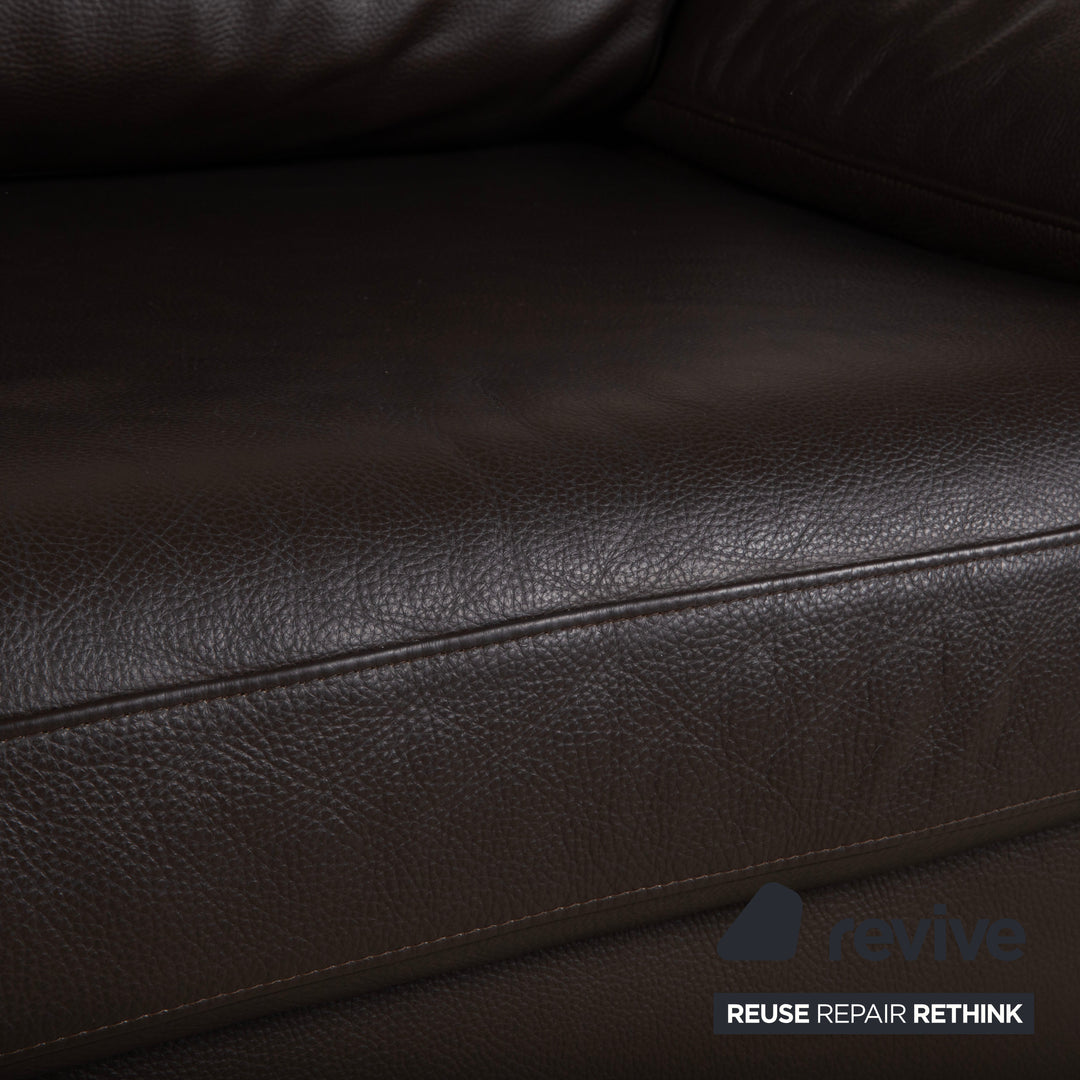 Rolf Benz 3300 Leder Zweisitzer Braun Sofa Couch