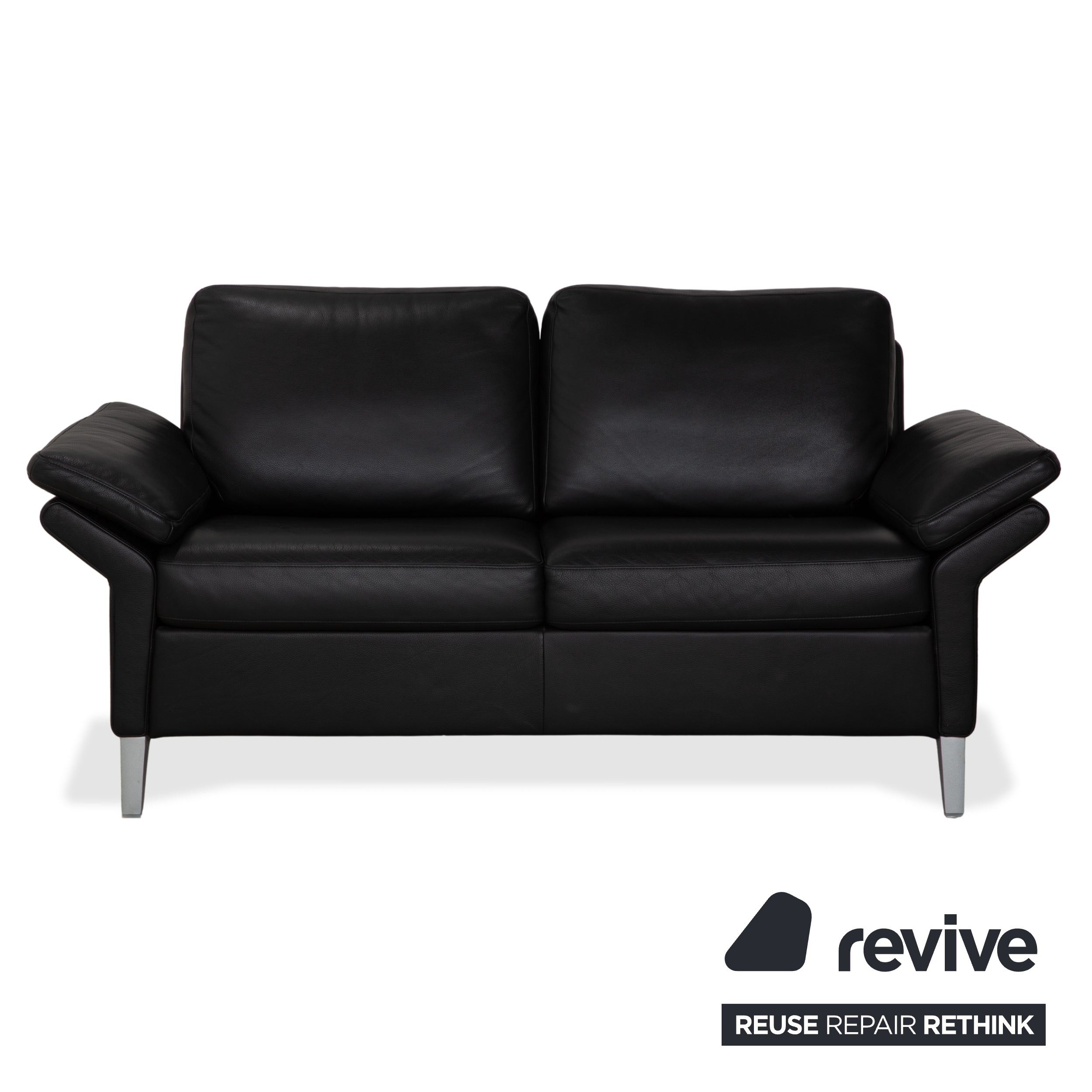Rolf Benz 3300 Leder Zweisitzer Dreisitzer Schwarz Sofa Couch