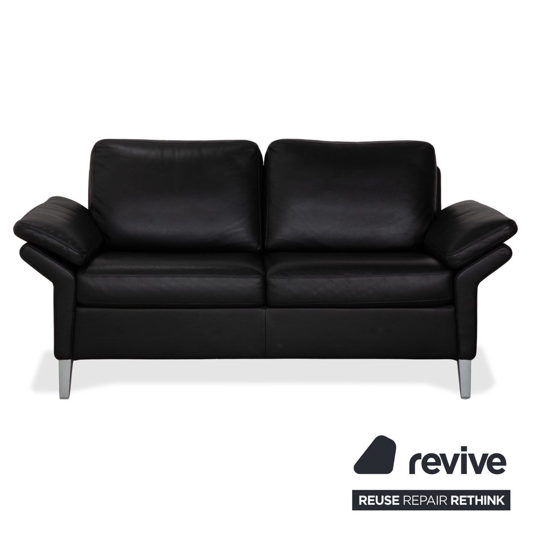 Rolf Benz 3300 Leder Zweisitzer Dreisitzer Schwarz Sofa Couch