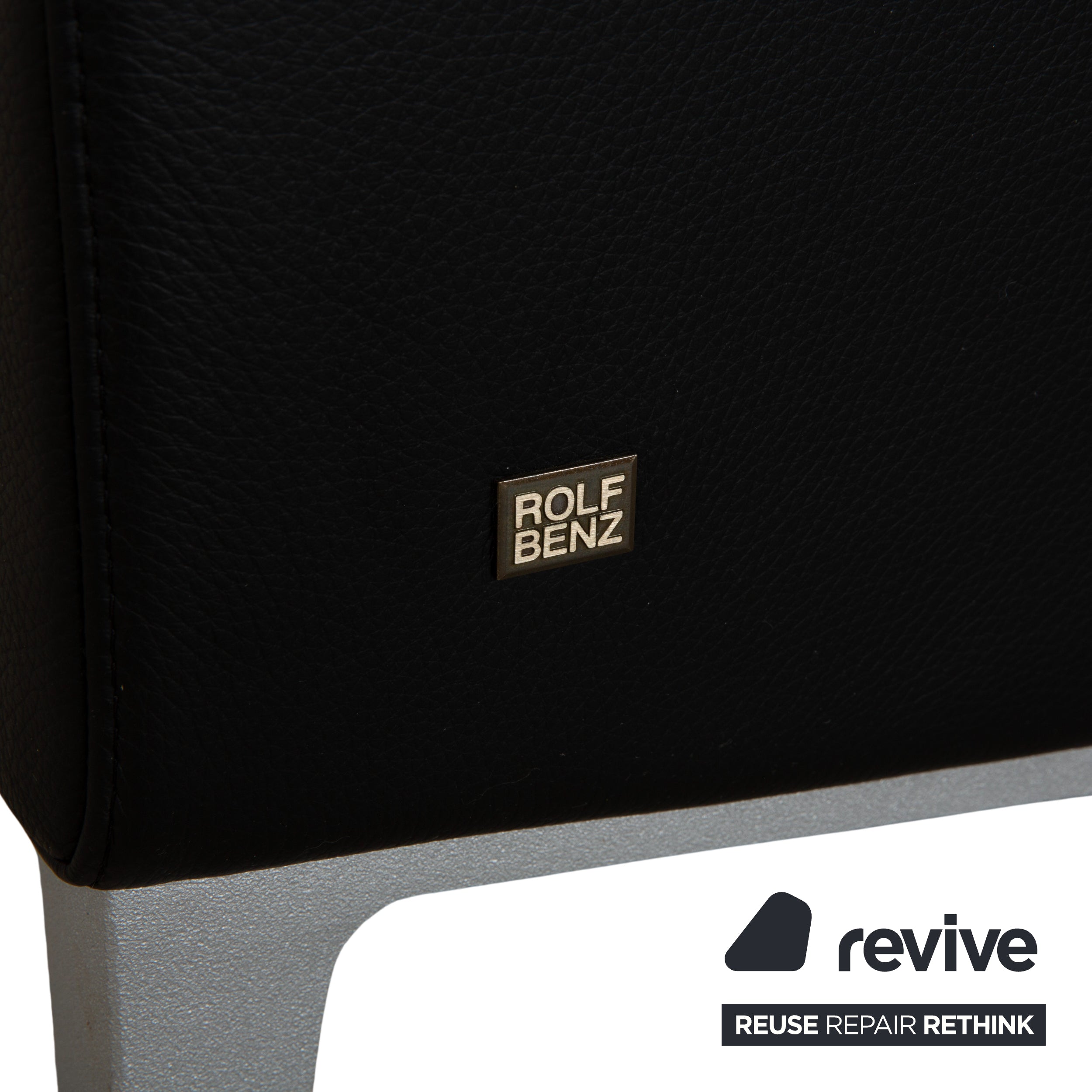 Rolf Benz 3300 Leder Zweisitzer Dreisitzer Schwarz Sofa Couch