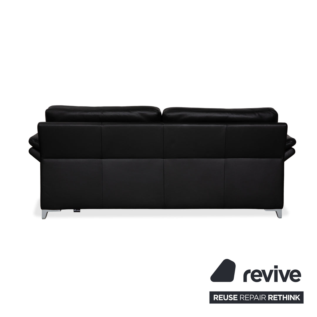 Rolf Benz 3300 Leder Zweisitzer Dreisitzer Schwarz Sofa Couch