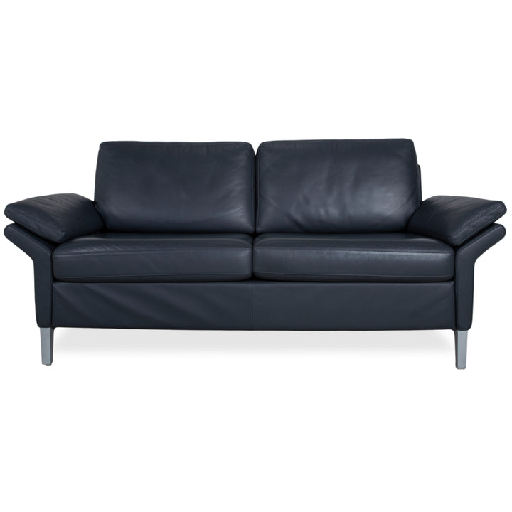 Rolf Benz 3300 Leder Zweisitzer Schwarz Sofa Couch