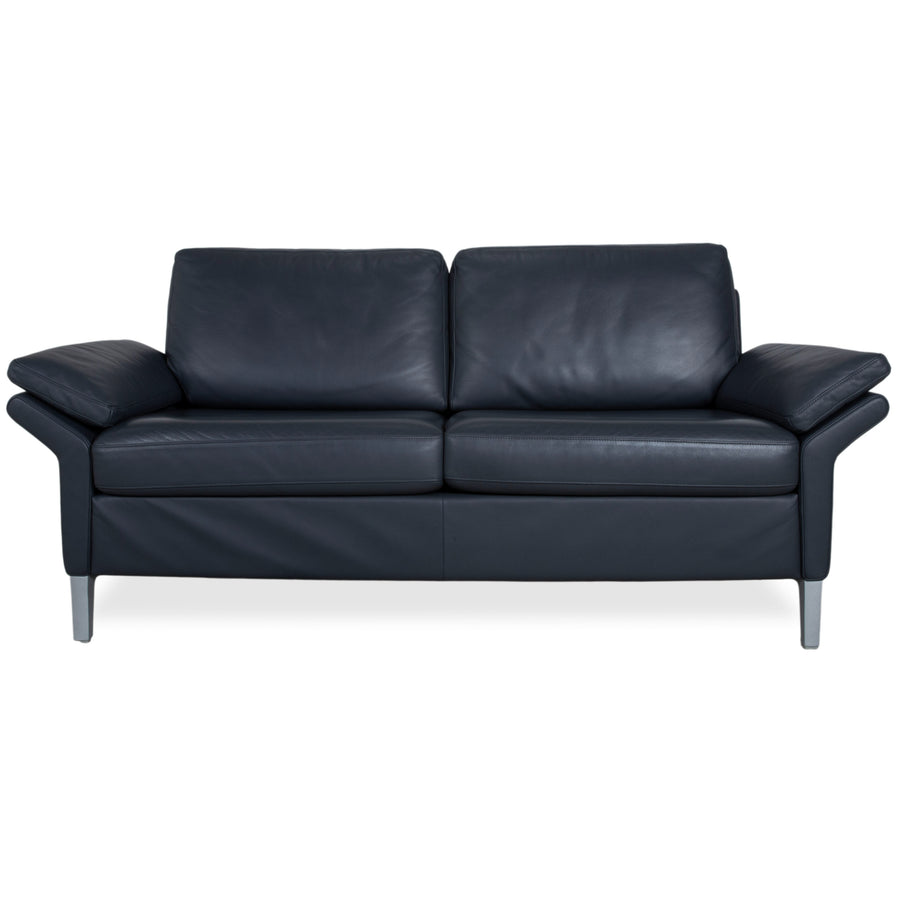 Rolf Benz 3300 Leder Zweisitzer Schwarz Sofa Couch