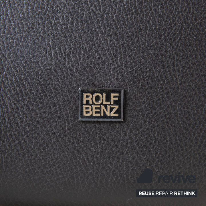 Rolf Benz 3300 Leder Zweisitzer Schwarz Sofa Couch