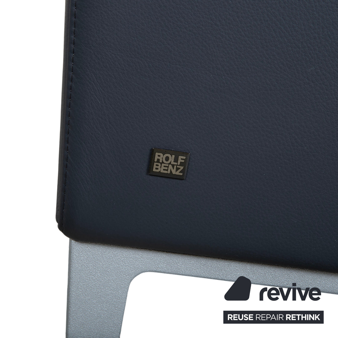 Rolf Benz 3300 Leder Zweisitzer Schwarz Sofa Couch